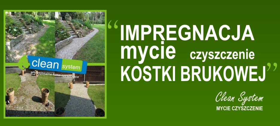 Mycie czyszczenie impregnacja kostki brukowej